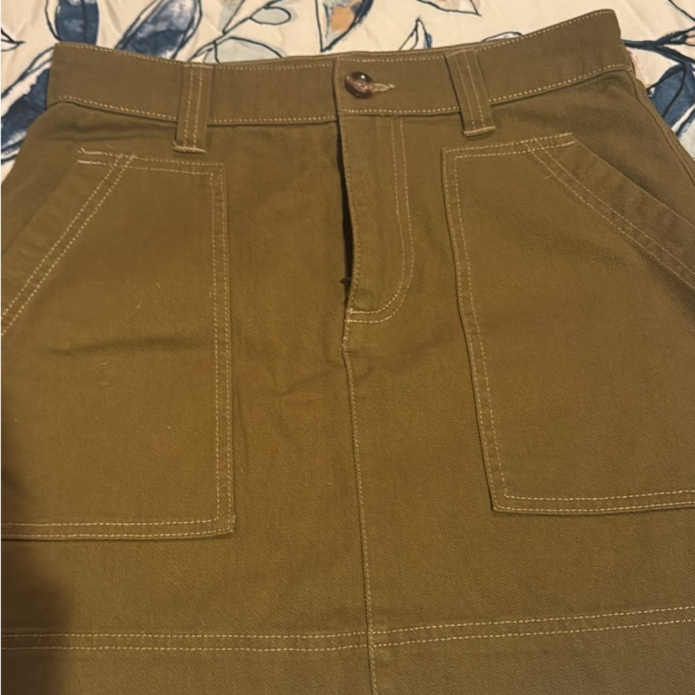 Old Navy Olive Mini Skirt